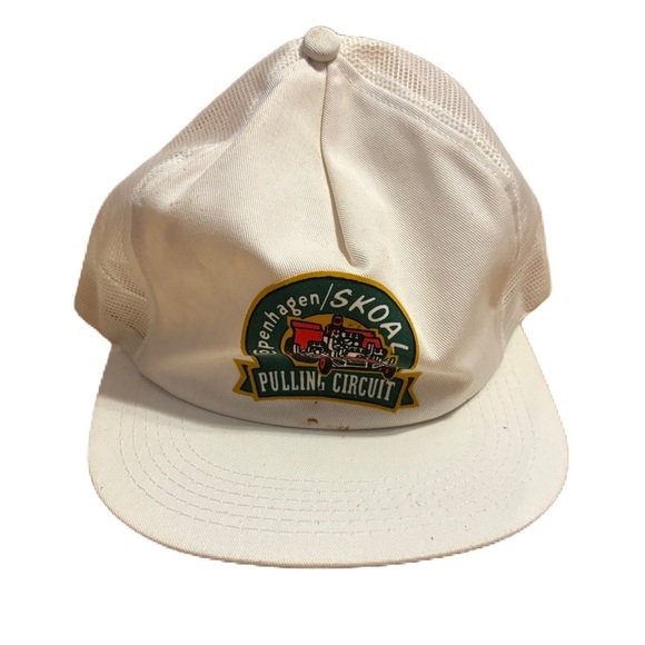 Copenhagen Skoal Pulling Circuit Snapback Hat 80’s K Products Vintage Patch - Picture 1 of 6